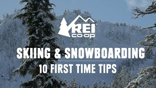 10 First Time Skiing and Snowboarding Tips  REI [upl. by Burack]