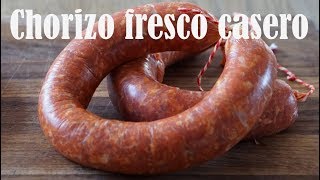 COMO HACER CHORIZO CASERO FRESCO [upl. by Osbourne]