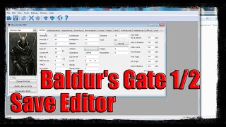 Baldurs Gate  Save Editor [upl. by Vanhook]