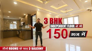 Mehrauli में 150 गज में ऐसा घर 😲  LCorner 3BHK Flat  Independent Floor For Sale In Delhi  SG [upl. by Mullane212]