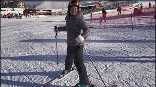 Beginner ski lesson 1 with Deb Armstrong intro equipment and movement [upl. by Athalia]