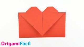 💌 Sobre Corazón de papel fácil paso a paso [upl. by Selrac664]