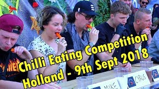 Chilli Eating Competition  Eindhoven Netherlands  Holland   September 9th 2018 [upl. by Birkett]