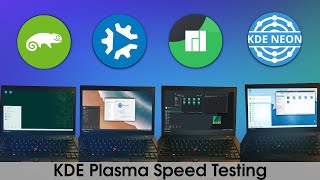 Manjaro vs KDE Neon vs Kubuntu vs OpenSUSE  KDE Plasma Speed Test [upl. by Seditsira]