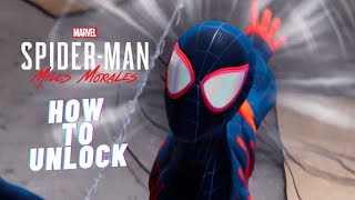 MARVELS SPIDERMAN MILES MORALES How To Get The SpiderVerse Suit [upl. by Nahttam]