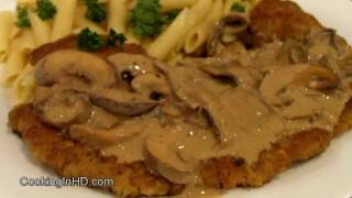 Veal Scallopini with Marsala Wine Mushrooms and Gorgonzola [upl. by Yslek265]