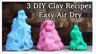 DIY Air Dry Clay Recipes FAST and EASY [upl. by Mignonne]