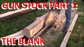 How to Make a Gun Stock From Scratch Part 1 The Blank [upl. by Joiner]