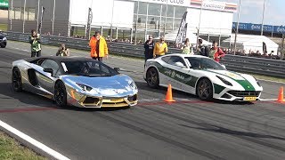 Lamborghini Aventador LP700 vs Ferrari F12 berlinetta [upl. by Nagel62]