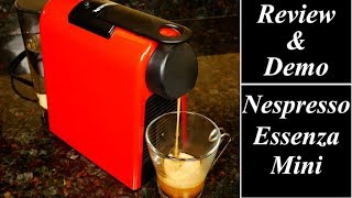 Nespresso by Delonghi Essenza Mini Review and Demo [upl. by Aidnic454]