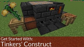 How To Get Started With Tinkers Construct  Modded Minecraft [upl. by Fatma947]