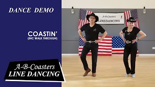 COASTIN  Line Dance Demo amp Walk Through [upl. by Enomes]