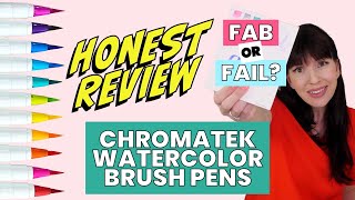 HONEST REVIEW of the Chromatek Watercolor Brush Pens Whats That Pen [upl. by Taka35]