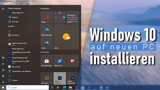 Anleitung Windows 10 installieren auf neuen PC  PC ohne Betriebssystem [upl. by Aneerhs]