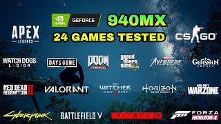 Nvidia GeForce 940MX Gaming Test  2021 [upl. by Aisinut]