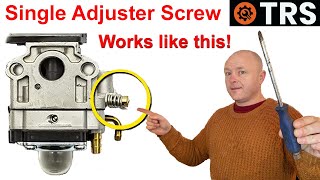 CARBURETOR TUNING Single Adjuster Screw Setting EXPLAINED by Craig Kirkman [upl. by Noj]