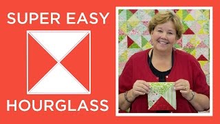 Make a Super Easy Hourglass Quilt with Jenny Doan of Missouri Star Video Tutorial [upl. by Adnar]