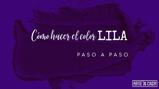 Cómo hacer el color lila [upl. by Ellesig361]