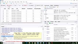 statistique descriptive avec le logiciel R studio partie 2 [upl. by Placeeda]