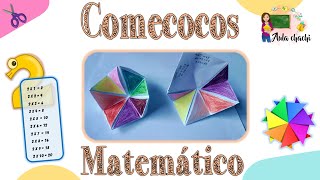 Comecocos Matemático  Aula chachi  Manualidades para aprender las tablas de multiplicar [upl. by Asenav]