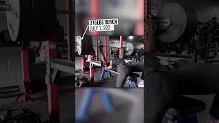 315lb Bench Press Progression [upl. by Ariik53]