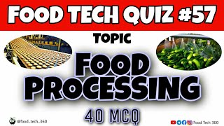 Food Processing MCQs  FSSAI CFSO amp TO  TN MRB FSO [upl. by Dao62]