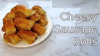 How to make Cheesy Sausage Rolls [upl. by Ecinnej]