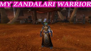 Creating My Zandalari Troll Warrior  World of Warcraft [upl. by Ahseiyn782]