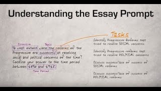 1 Understanding the Essay Prompt [upl. by Vizzone]