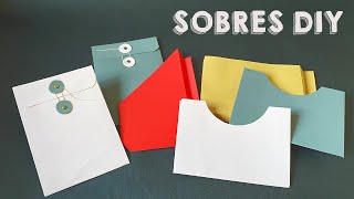 📚 Cómo Hacer BOLSILLOS o SOBRES para CUADERNOS 💛  Regalo 📦 3 PLANTILLAS [upl. by Denice]