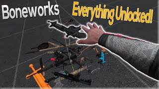 Boneworks EVERYTHING Unlocked SAVE [upl. by Blinny]