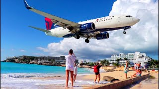 St Maarten Airport 2020  One of the MOST SPECTACULAR AIRPORT in the WORLD [upl. by Nitsew]