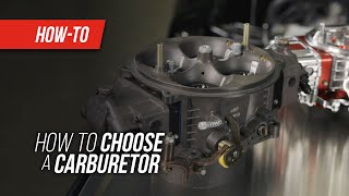 How To Choose A Carburetor [upl. by Imotas]