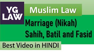 Marriage under Muslim Law  Family Law [upl. by Ssitnerp977]