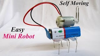 DIY How To Make Mini ROBOT Self Moving  Easy Science Project For KIDS [upl. by Glimp]