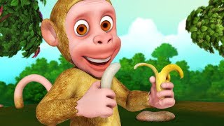 Bandar Mama Aur Kele  Hindi Rhymes for Children  Infobells [upl. by Larkins841]