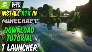 Install Minecraft RTX Shaders in TLauncher  Download Tutorial  Works With All Versions [upl. by Brande618]