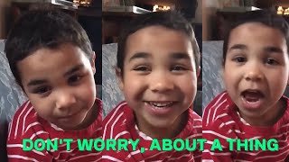 This precious child singing “Three Little Birds” by Bob Marley will fill you with hope amp happiness [upl. by Kirschner856]