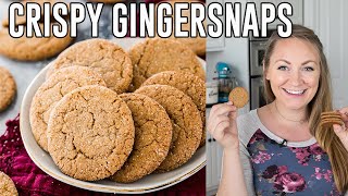 Snappy Crispy Gingersnap Cookies [upl. by Losiram]