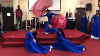 “House of Prayer” Eddie James Praise Dance  Gods Anointed Daughters [upl. by Nim]