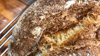 Miche paysanne sur poolish cuite en marmite [upl. by Helali]