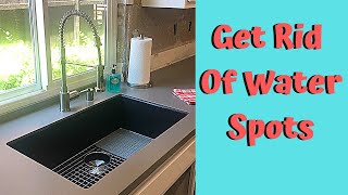 Quick Tip Tuesday How To Clean Your Composite Granite or Quartz Kitchen Sink Bonus Copper Sink Tip [upl. by Peti]