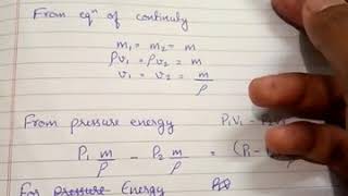 Bernoullis theorem  derivation  class 11th important [upl. by Savill]