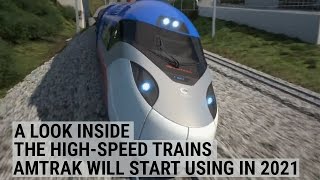 A look inside the highspeed trains Amtrak will start using in 2021 [upl. by Mlawsky]