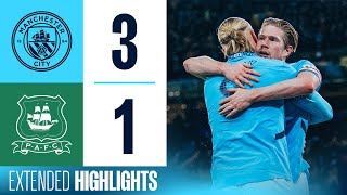 Extended Highlights  Man City 31 Plymouth  OReilly brace amp De Bruyne goal into FA Cup Quarters [upl. by Procora]