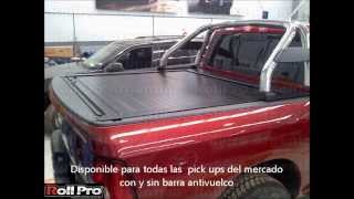 Tapa rigida RAM 1500 retractil cubre pick up enrollable de aluminio Rollpro 2014 [upl. by Novahc]