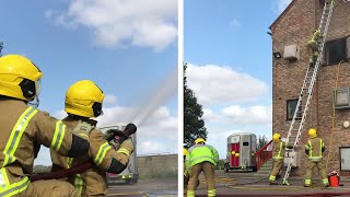 How UK Fire Fighters put out a house fire [upl. by Dick]