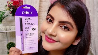 plum Kajal review  plum Eye swear by Kohl kajal deep black  RARA Kajal tutorial toxin free kajal [upl. by Rayford266]