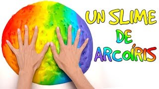 Cómo hacer un Slime Arcoíris🌈💩 [upl. by Assereht633]