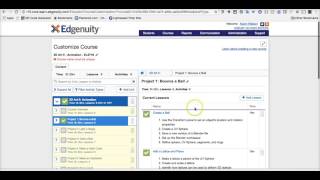 Course Customization in Edgenuity [upl. by Ginsburg]